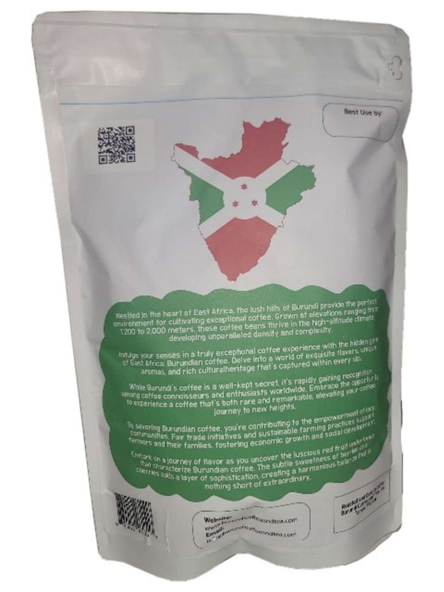 Burundi Coffee and Tea, Specialty Medium Roast Whole Coffee Beans - Single Source Burundi , 2 Pounds (Pack of 1)